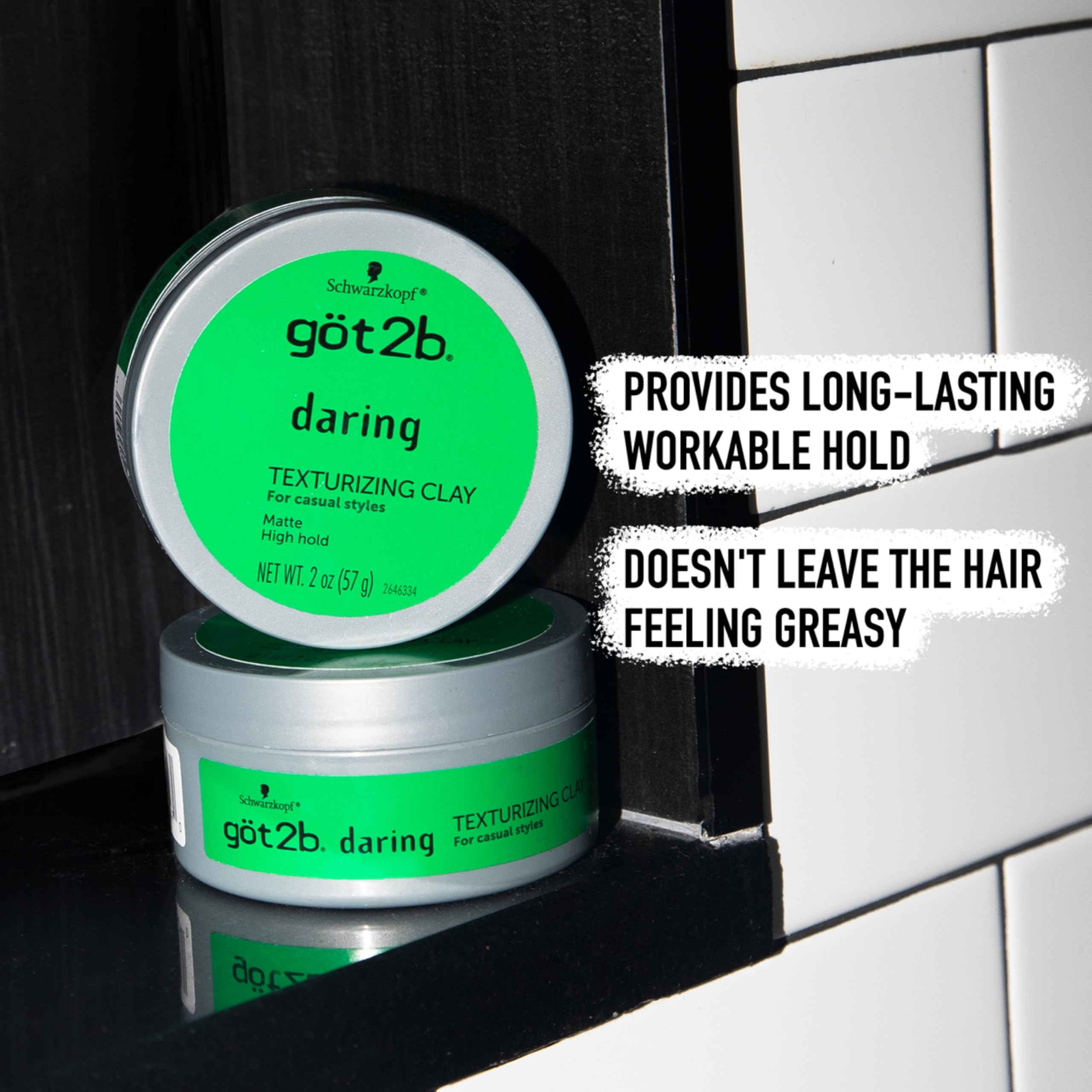Amazon.com: Schwarzkopf Got 2B Daring Texturizing Clay 2 Ounce